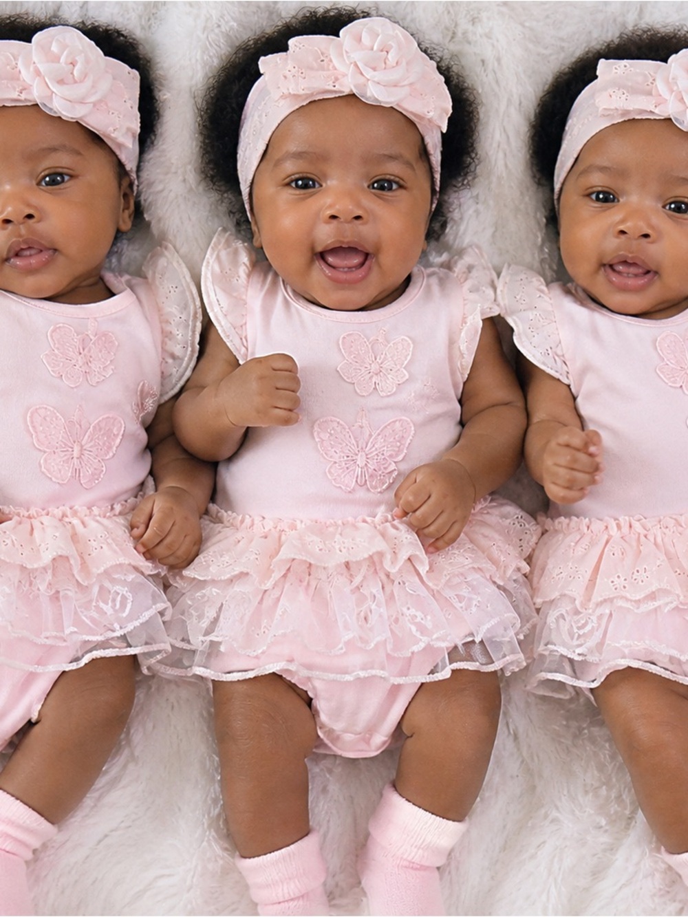 Carter's Pink Lace Butterfly Tutu Dress with Headband